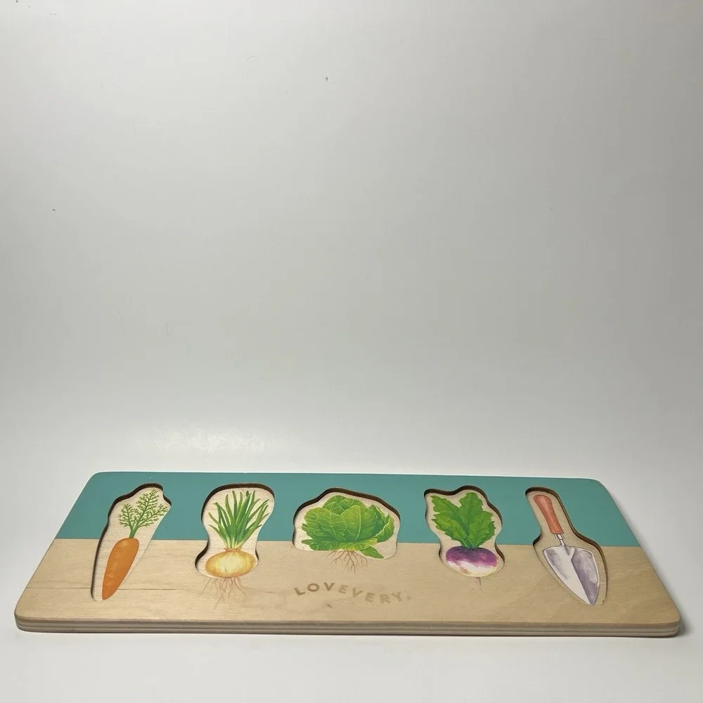 Lovevery Community Garden Vegetable Puzzle - Adventurer‎ Play Kit 16-18 Months